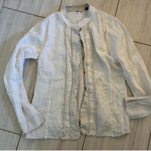 Women's White Button Down Shirt
